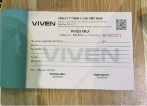 In Cuốn Phiếu Thu Giấy Thiết Kế Theo Yêu Cầu