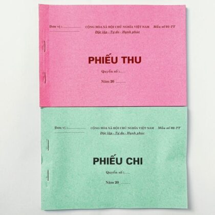 In Phiếu Thu Chi Lấy Ngay Tại Hà Nội