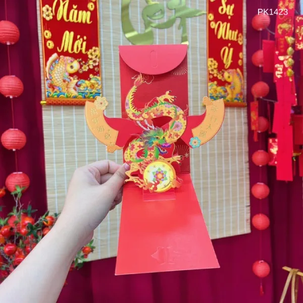 Hướng Dẫn Làm Bao Lì Xì 3D Đơn Giản Tại Nhà Chỉ Trong 4 Bước | In Đồng Lợi | 4