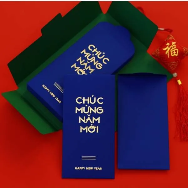 Mê Mẩn +20 Mẫu Bao Lì Xì Màu Xanh: Lời Chúc Tài Lộc, May Mắn | In Đồng Lợi | 9