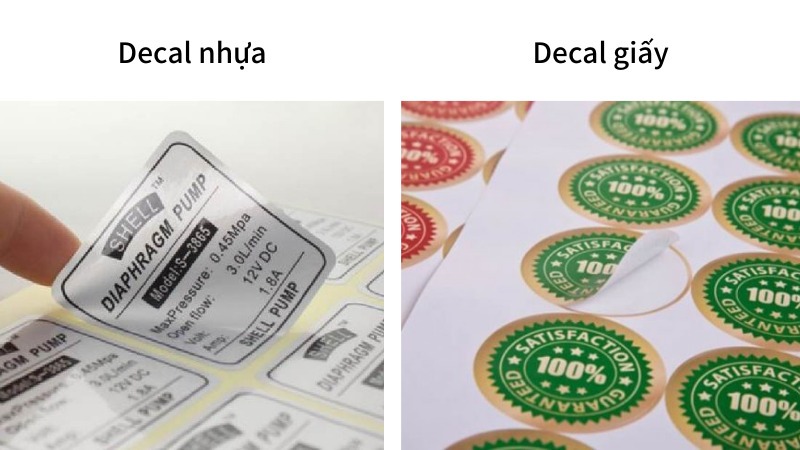 Các Loại Decal Tem Nhãn