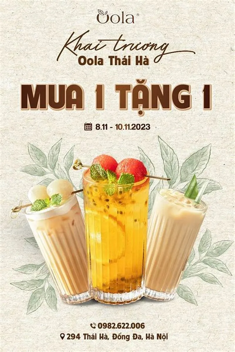 Mẫu Poster Khai Trương Đẹp - Ấn Tượng Thu Hút Khách Hàng | In Đồng Lợi | 6