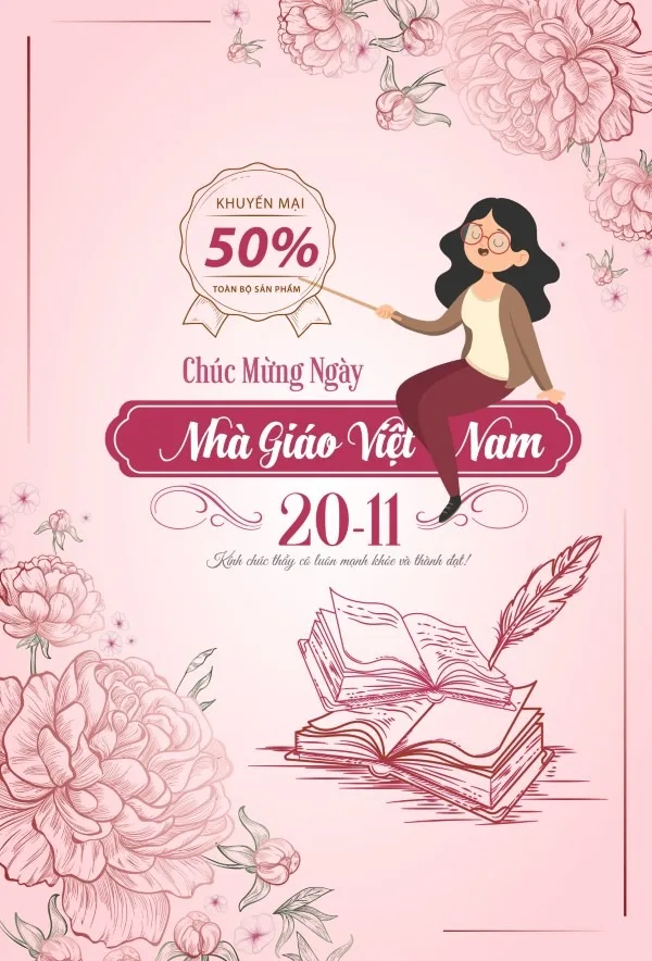 Thiết Kế Poster 20 11 Ấn Tượng Gợi Ý Đẹp Cho Ngày Nhà Giáo Việt Nam 8 Poster 20 11 7 Thiết Kế Poster 20 11 Ấn Tượng Gợi Ý Đẹp Cho Ngày Nhà Giáo Việt Nam | In Đồng Lợi | 7