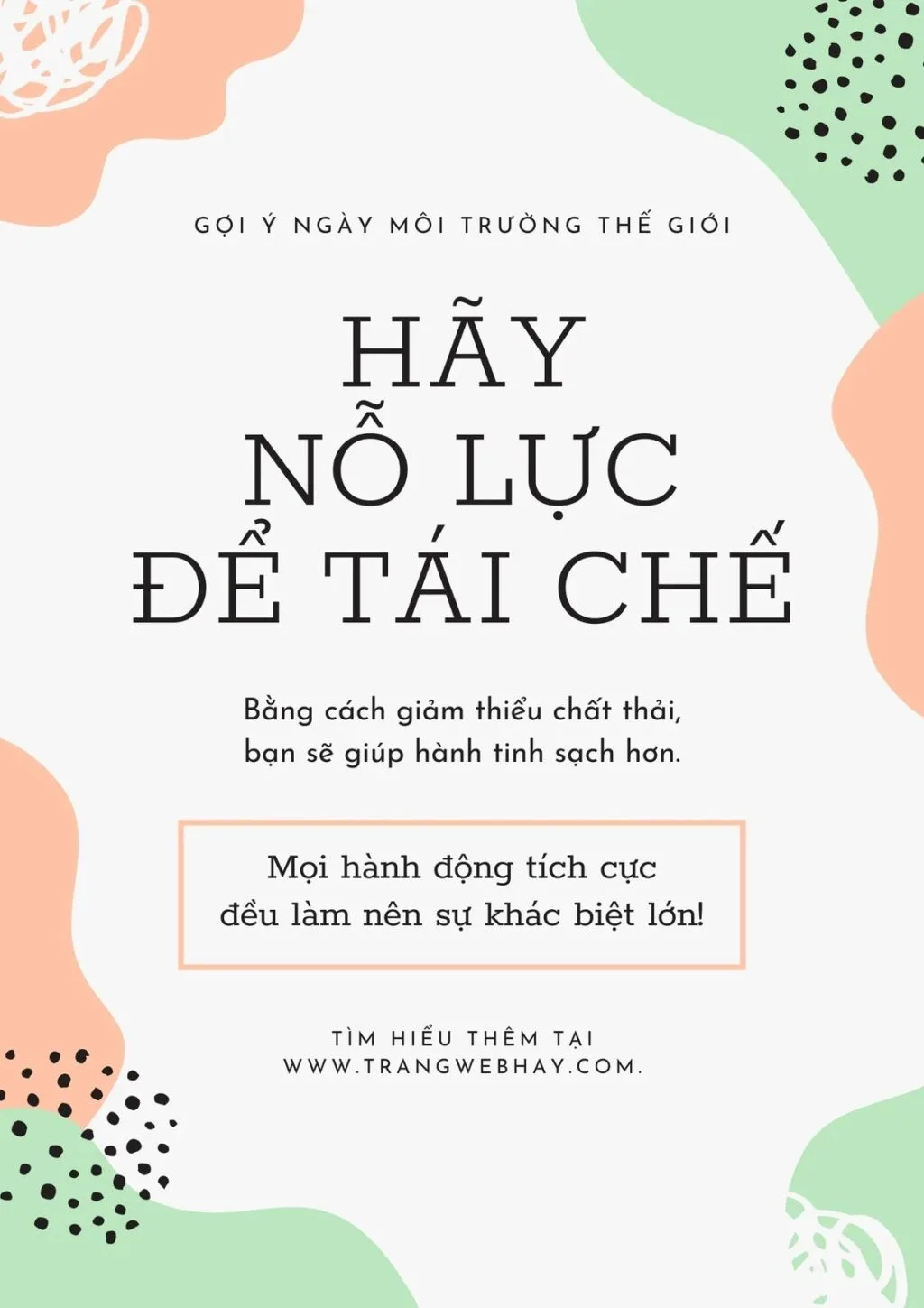 Top 5 Mẫu Poster Bảo Vệ Môi Trường Sáng Tạo, Thu Hút | In Đồng Lợi | 10