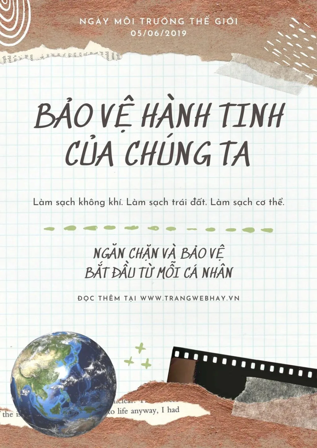 Top 5 Mẫu Poster Bảo Vệ Môi Trường Sáng Tạo, Thu Hút | In Đồng Lợi | 3