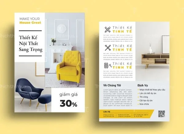 30+ Ý Tưởng Thiết Kế Mẫu Poster Nội Thất Hấp Dẫn Cho Quảng Cáo Hiệu Quả | In Đồng Lợi | 1