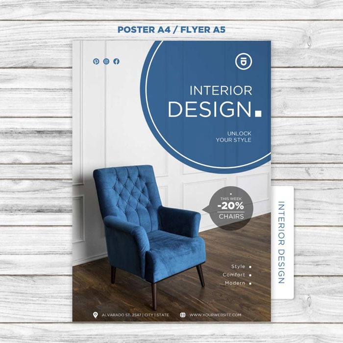 30+ Ý Tưởng Thiết Kế Mẫu Poster Nội Thất Hấp Dẫn Cho Quảng Cáo Hiệu Quả | In Đồng Lợi | 7