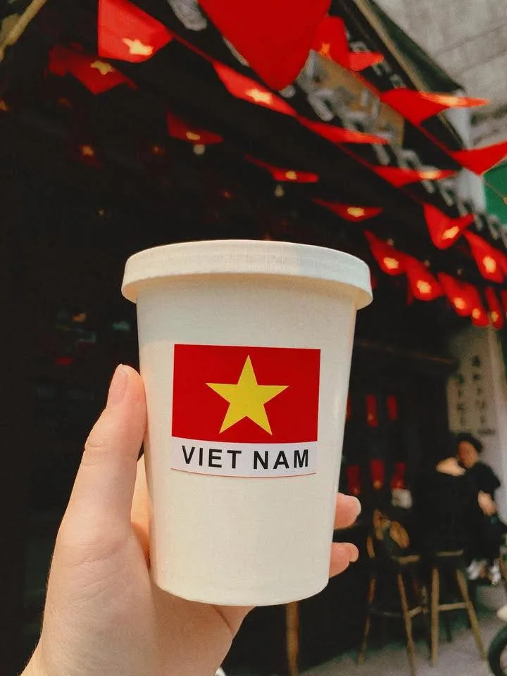 Sticker Cờ Việt Nam Dán Ly Đồ Uống, Trang Trí Bao Bì Hà Nội