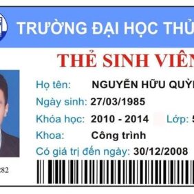 Kích Thước Thẻ Sinh Viên