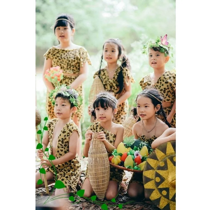 Mẫu Ảnh Kỷ Yếu Mầm Non Phong Cách Hoạt Hình Tarzan Nhí Ngộ Nghĩnh