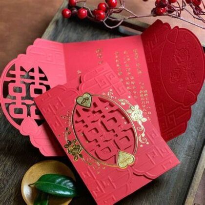 Mẫu Thiệp Cưới Nhà Gái