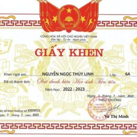 Mẫu Bằng Khen