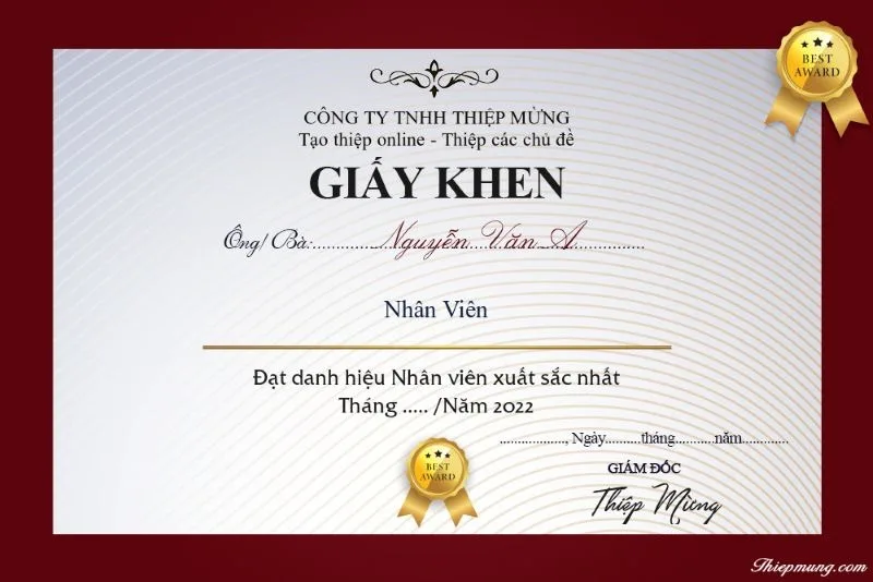50+ Mẫu Giấy Khen Miễn Phí, Dễ Dùng, Chuẩn Bộ Giáo Dục | In Đồng Lợi | 1