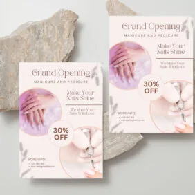 Mẫu Tờ Rơi Khai Trương Spa, Thẩm Mỹ Viện