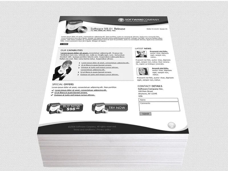 Tờ Rơi Trắng Đen Hướng Dẫn Sử Dụng Phần Mềm