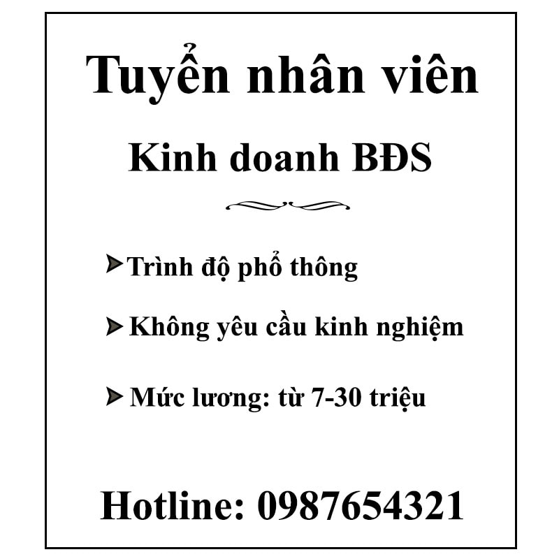Tờ Rơi Đen Trắng Tuyển Dụng Nhân Sự