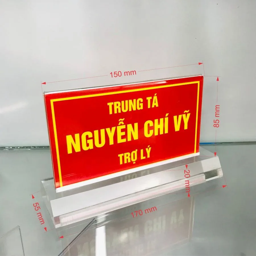 Bảng Tên Để Bàn 17 3 Bang Ten De Ban Kích Thước Biển Tên Chức Danh