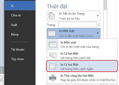 Cách In Sách Trong Word