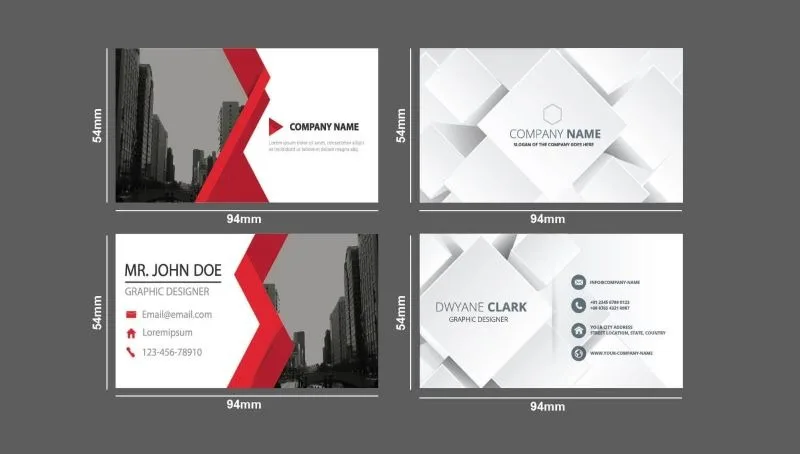 Kích Thước Card Visit