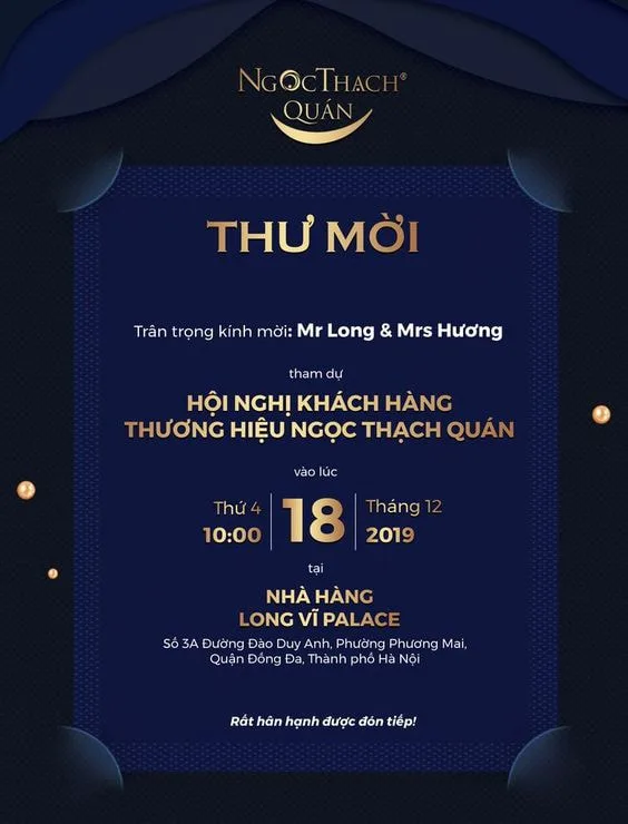 Cách Viết Thư Mời