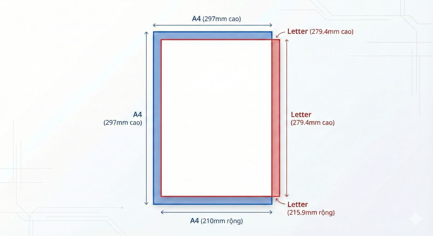 Kích thước khổ giấy A4: Bảng Quy Đổi Cm, Inch, Pixel Chuẩn » In Đồng Lợi
