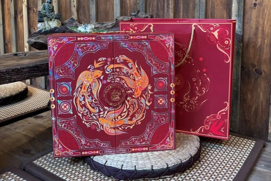 Mẫu Hộp Đựng Quà Tết Đẹp Sang Trọng Cao Cấp Xu Hướng Thiết Kế 2026 | In Đồng Lợi | 4