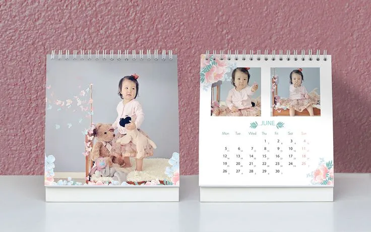 Mẫu In Lịch Để Bàn Cho Bé Cute Size A5