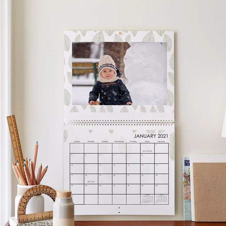 In Lịch Treo Tường Cho Bé Khổ Lớn 40X60 Lò Xo