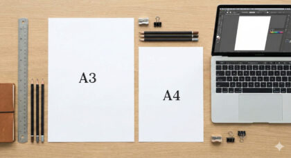 Kích Thước Khổ Giấy A3 Chuẩn So Với Giấy A4 Và Vật Dụng Văn Phòng