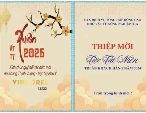 Mẫu Thiệp Mời Tất Niên Chuyên Nghiệp 2026 Cách Soạn Nội Dung &Amp; Thiết Kế Thu Hút | In Đồng Lợi | 2