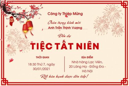 Mẫu Thiệp Mời Tất Niên Chuyên Nghiệp 2026 Cách Soạn Nội Dung &Amp; Thiết Kế Thu Hút | In Đồng Lợi | 7