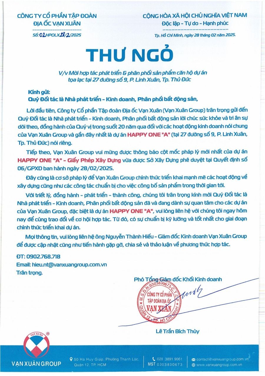 Mẫu Thư Mời Hợp Tác Kinh Doanh Chuyên Nghiệp Kèm Cách Viết Hiệu Quả | In Đồng Lợi | 7