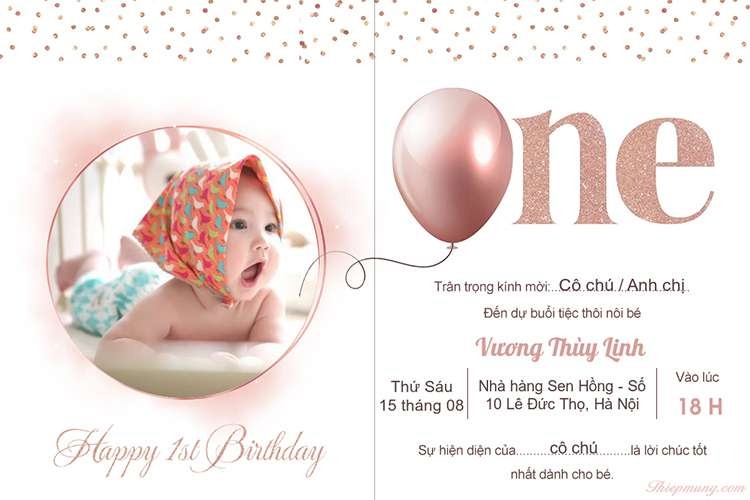 Thiệp Mời Sinh Nhật: Hướng Dẫn Tạo, Viết Và Trang Trí Chuẩn Nhất | In Đồng Lợi | 3