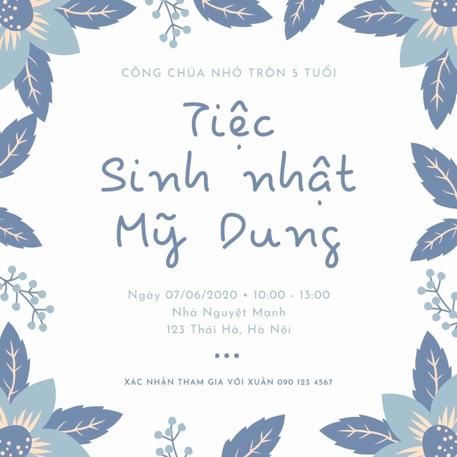 Thiệp Mời Sinh Nhật: Hướng Dẫn Tạo, Viết Và Trang Trí Chuẩn Nhất | In Đồng Lợi | 6