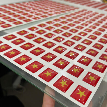 In Tem Epoxy Nhựa Dẻo Trong Suốt 3D Tại Hà Nội