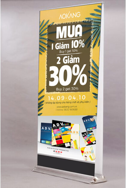 Standee Cuốn Roll-Up: 5 Lưu Ý Để In Đẹp | In Đồng Lợi | 1
