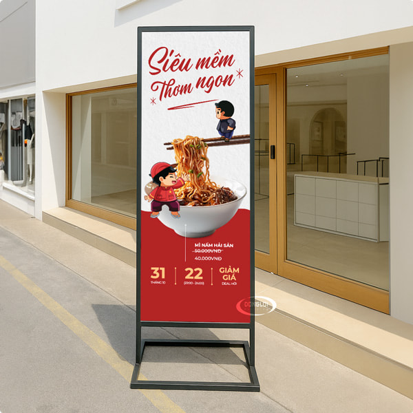Mẫu Standee Quán Cafe, Nhà Hàng – In Đẹp, Giá Tốt | In Đồng Lợi | 2