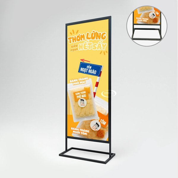 Standee Khung Sắt, Khung Nhôm – Nên Chọn Loại Nào Cho Shop, Quán? 12 Standee Khung Sat 22 Standee Khung Sắt, Khung Nhôm – Nên Chọn Loại Nào Cho Shop, Quán? | In Đồng Lợi | 12