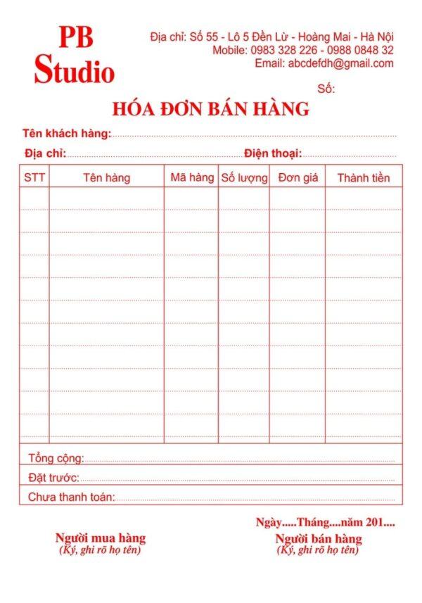 Hoa Don | In Đồng Lợi