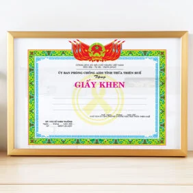 Dịch Vụ In Giấy Khen, Bằng Khen, Giấy Chứng Nhận, Certificate, Bằng Tốt Nghiệp