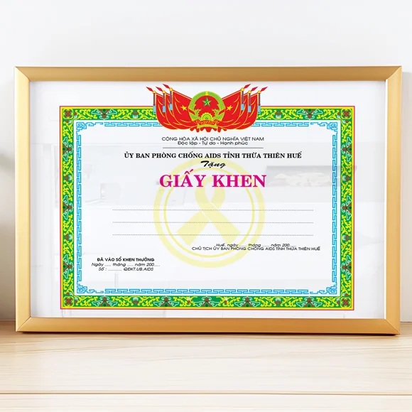 Dịch Vụ In Giấy Khen, Bằng Khen, Giấy Chứng Nhận, Certificate, Bằng Tốt Nghiệp