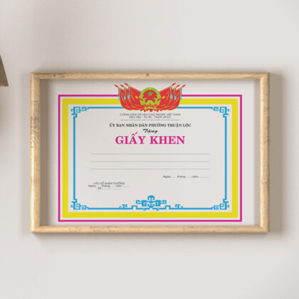 In Bằng Khen Hà Nội