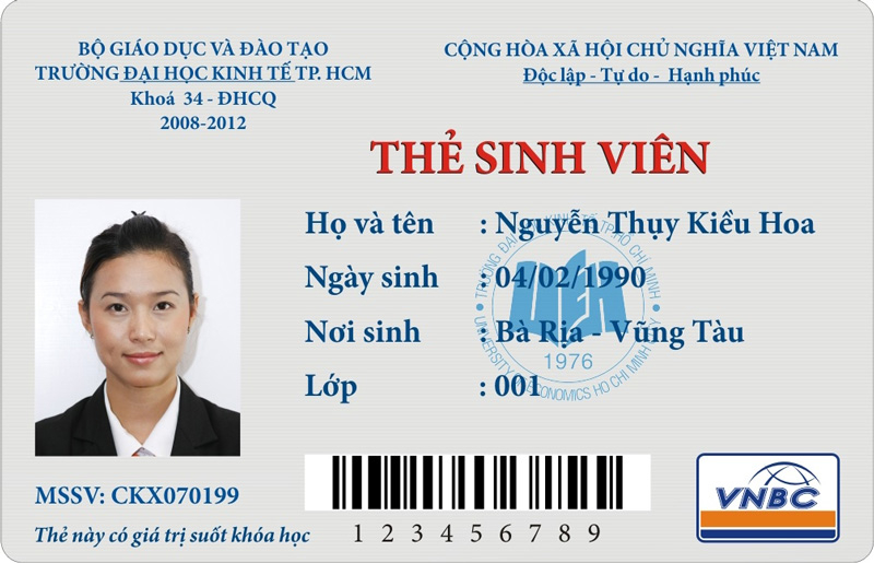 In Thẻ Nhựa Sinh Viên, Nhân Viên Tại Hà Nội