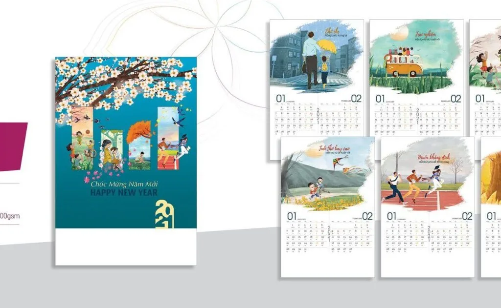 6 Mẫu Lịch Tết Đẹp Phổ Biến Thường Được Sử Dụng 6 Lich Tet 10 Da Sua Mẫu Lịch Tết Thiết Kế