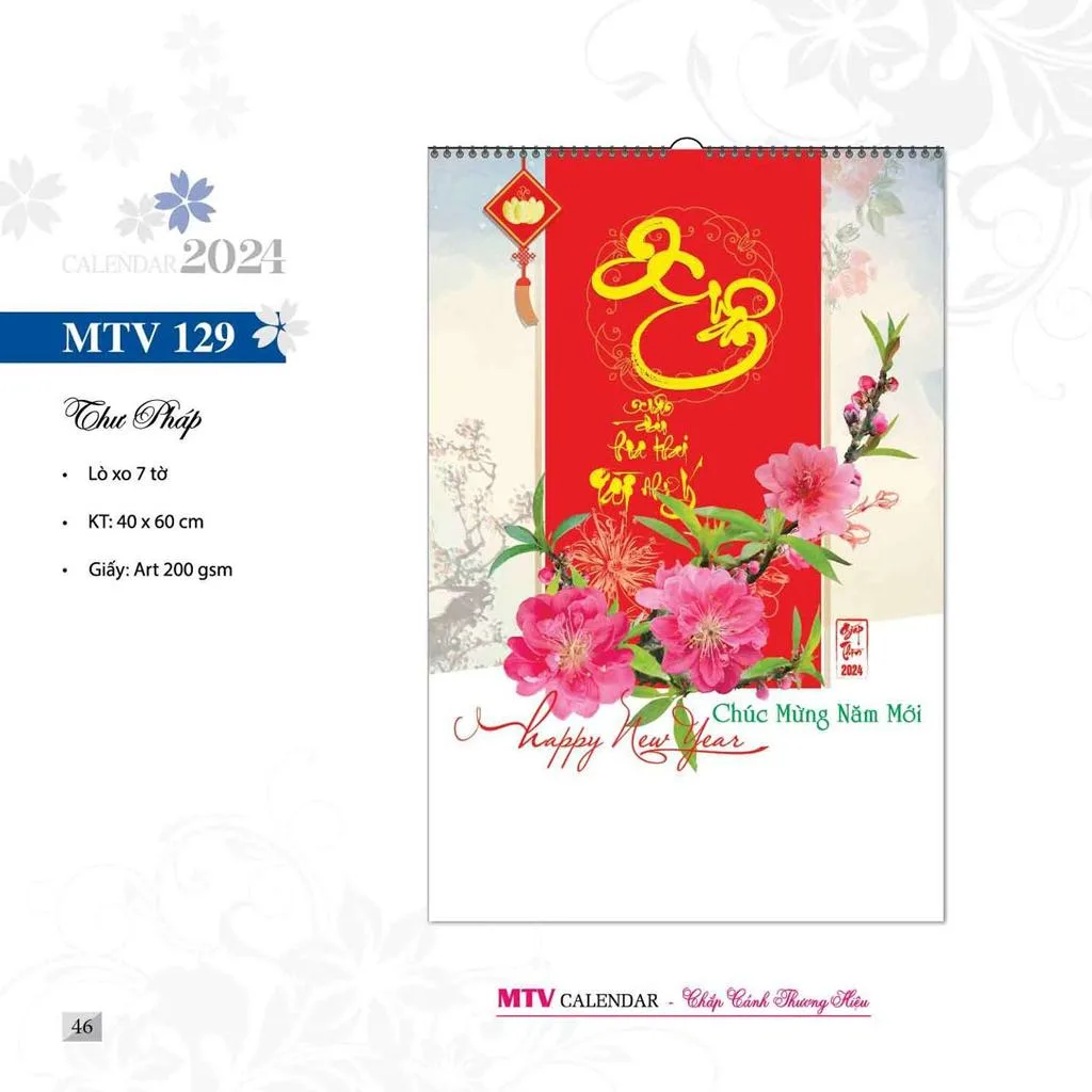 Tham Khảo 10 Mẫu Lịch Treo Tường Đẹp 26 Lich Treo Tuong 7 To Mau Mtv129 1 Lịch Treo Tường 7 Tờ Mẫu Mtv129-1