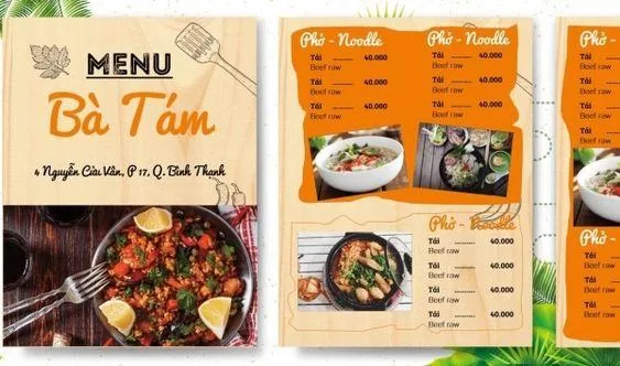 Top 20 Mẫu Menu Nhà Hàng Đẹp Được Yêu Thích Nhất Hiện Nay | In Đồng Lợi | 4