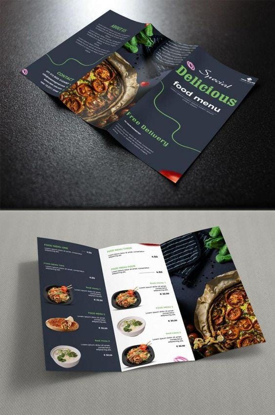 In menu nhà hàng đẹp giá rẻ Hà Nội: Menu nhựa, bìa cứng, da