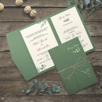 In Thiệp Cưới 17 Thiep Cuoi Hoa La 1 In Thiệp Cưới Đẹp Ở Hà Nội