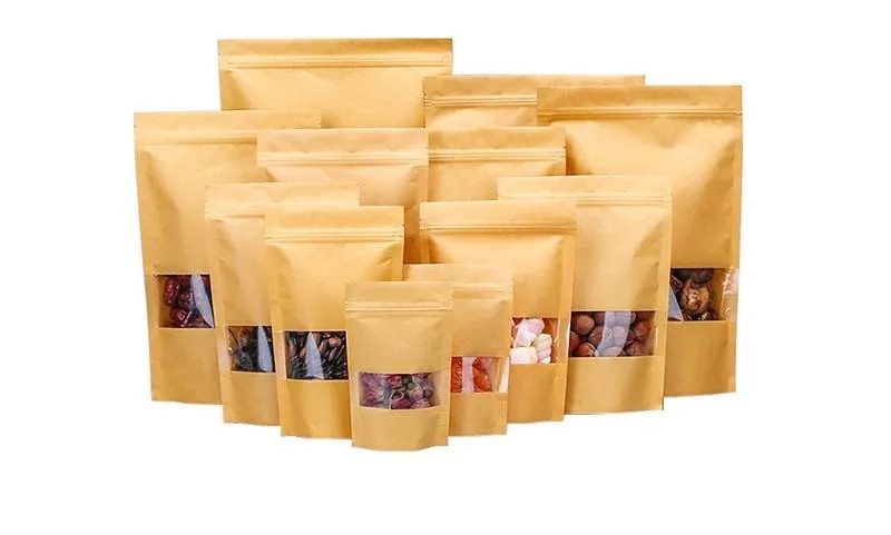 20+Mẫu Túi Giấy Kraft Cao Cấp – Chất Lượng Đến Từ Sự Khác Biệt 26 Tui Giay Zipper Túi Zipper Giấy Kraft Có Cửa Sổ